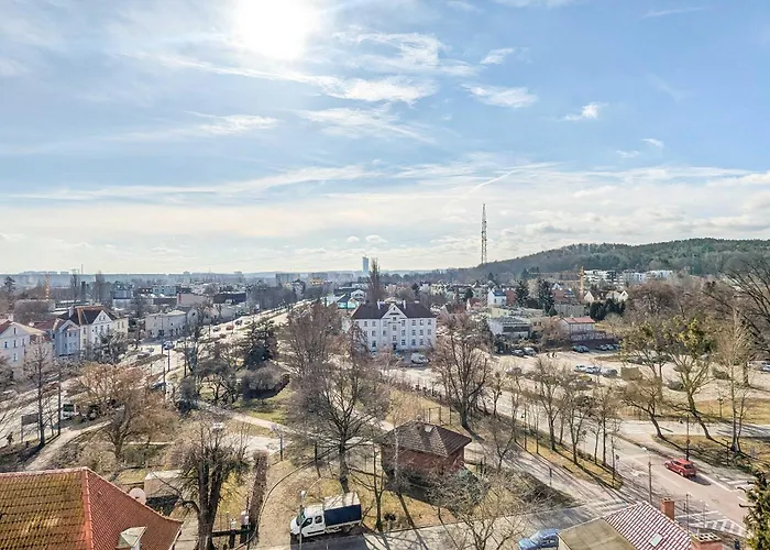 아파트 Sloneczny Z Pieknym Widokiem, Balkon & Parking By Renters